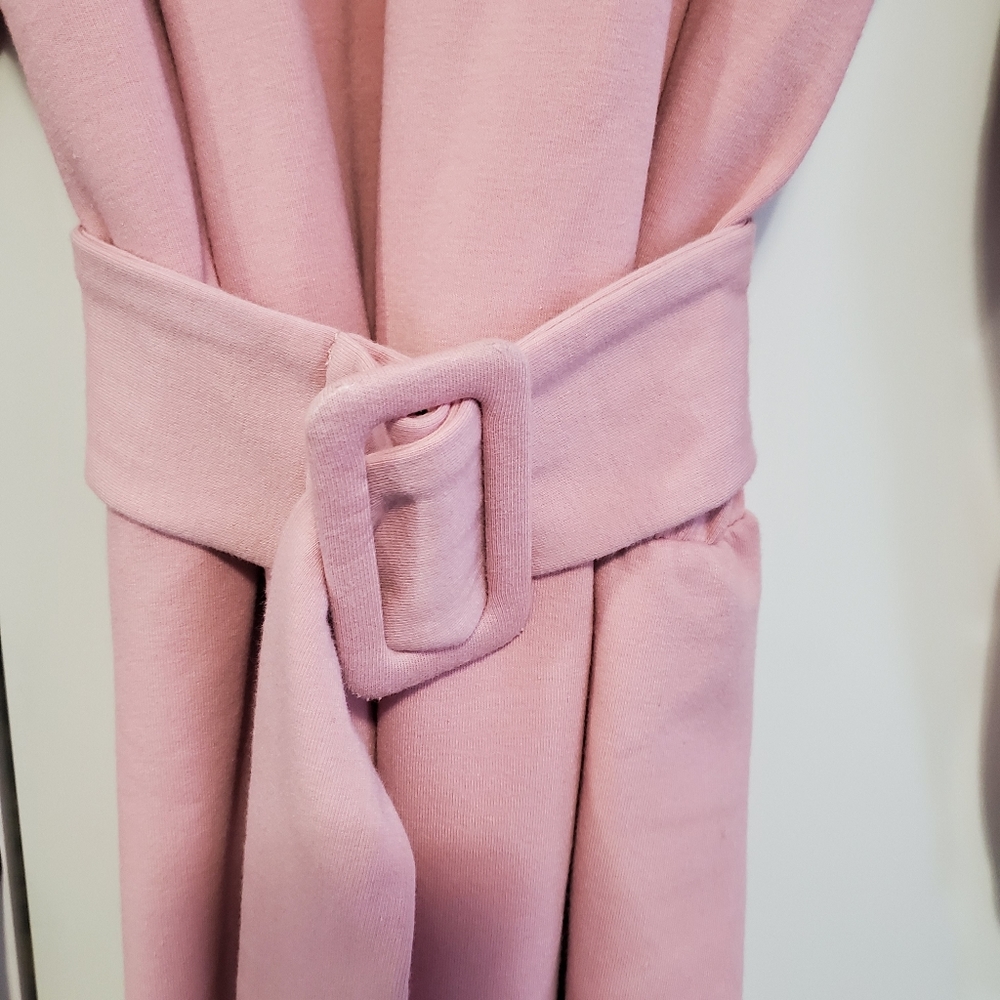 Eloquii Pink Sweatshirt Dress with belt size 20W - Picture 4 of 5